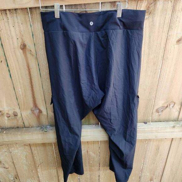 Suave Knit Courderoy Brown Pull On Pants Elastic Waist Women's Large Like New - Picture 7 of 7